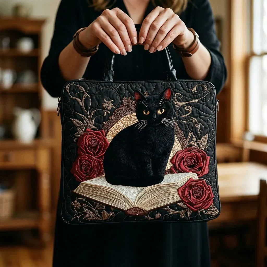 Dunkle Katzen Stepp-Tasche