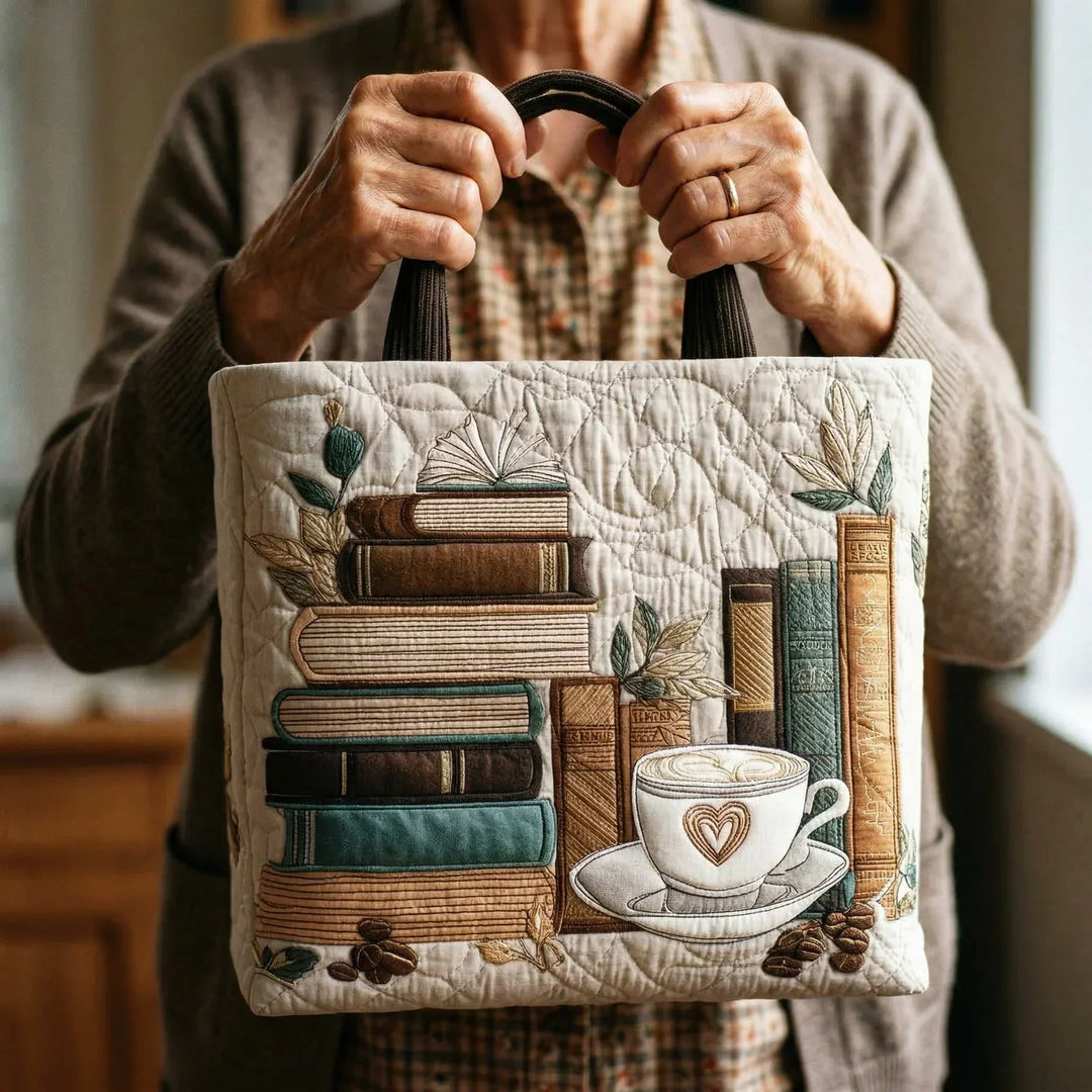 Kapitel Kaffee Gequiltete Tasche